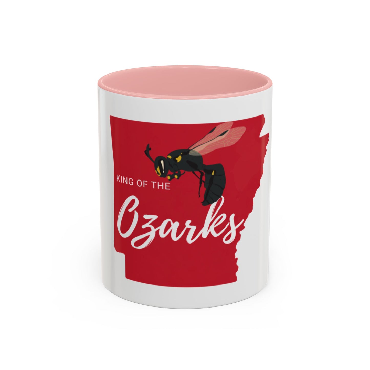 Ozarks Wasp Accent Coffee Mug — "King of the Ozarks" 11/15oz