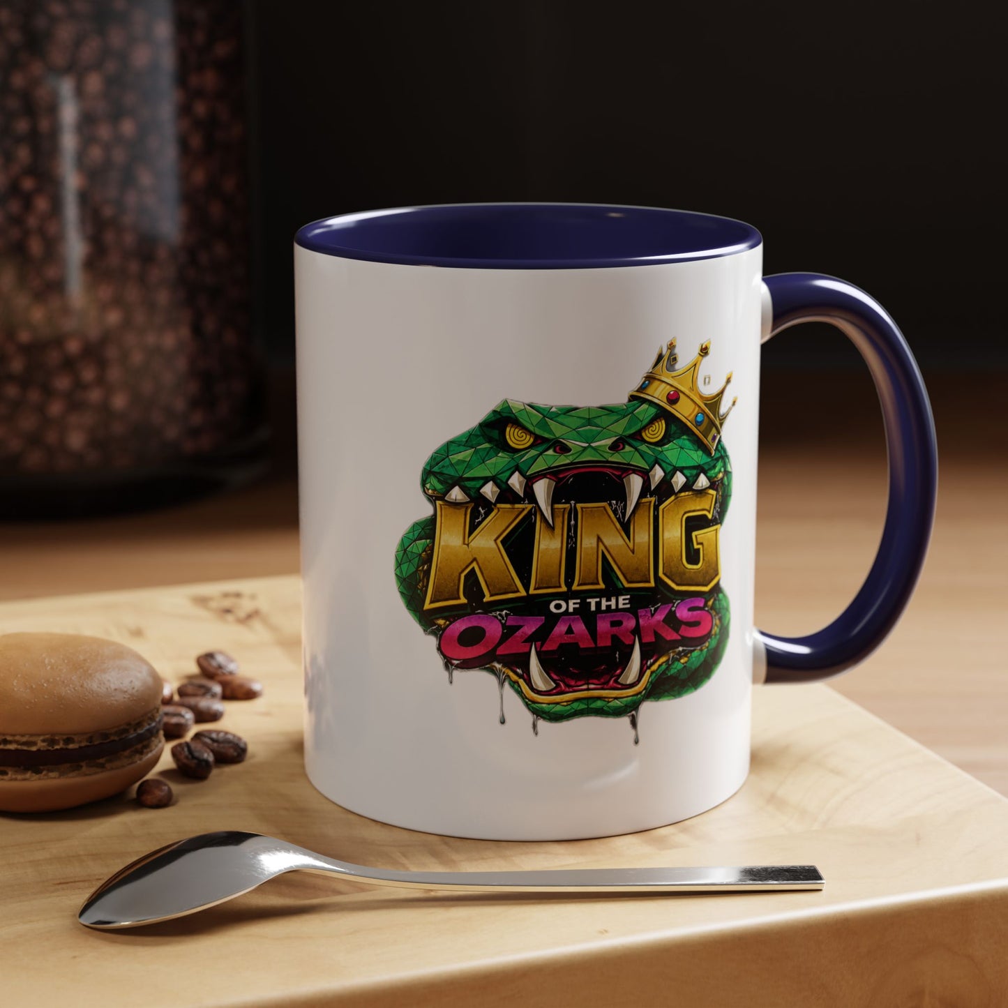 King of the Ozarks Coffee Mug — Crowned Snake Accent Mug (11/15oz)