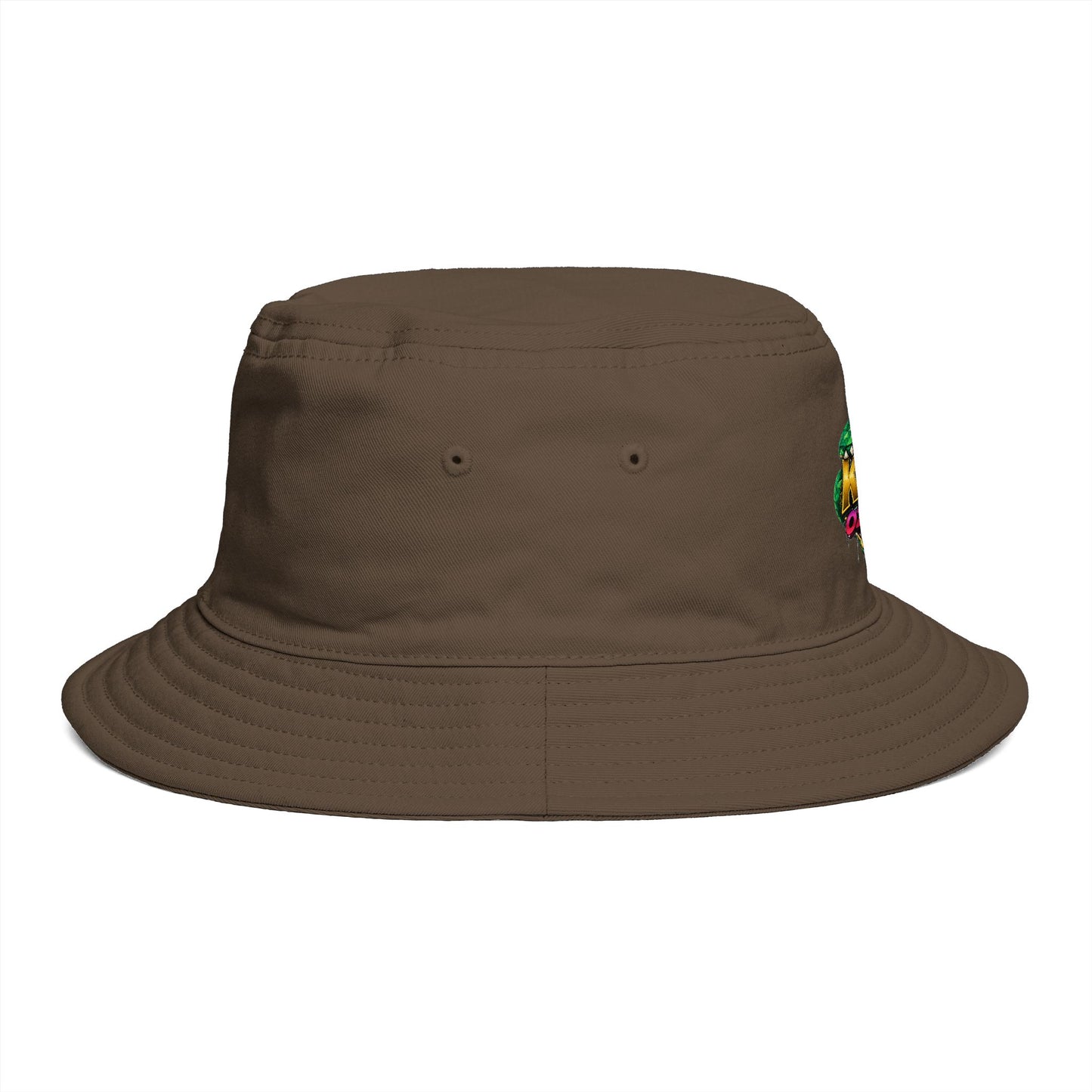 King Cobra Bucket Hat — Retro Snake Crown Graphic