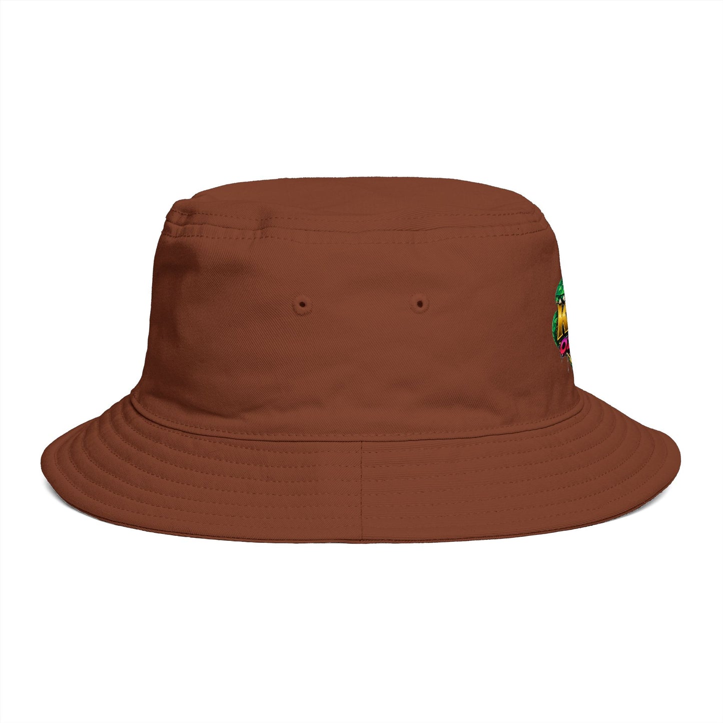 King Cobra Bucket Hat — Retro Snake Crown Graphic