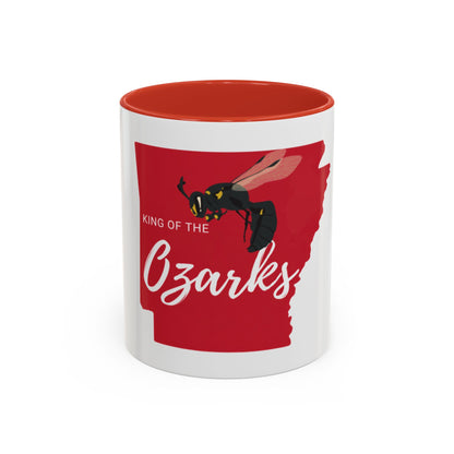 Ozarks Wasp Accent Coffee Mug — "King of the Ozarks" 11/15oz