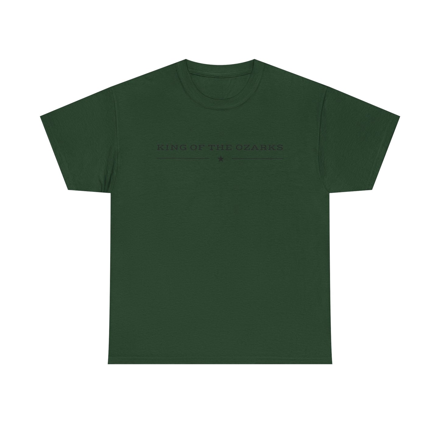 King of the Ozarks T-Shirt — Minimal Vintage Typography White Tee