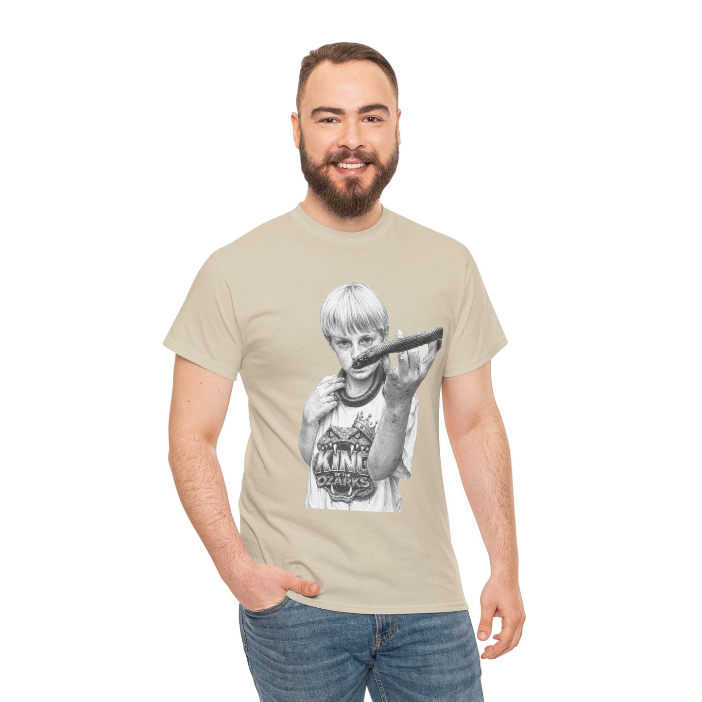 Graphic T‑Shirt — THE KING OF THE OZARKS feat. COACHWHIP Illustration Tee