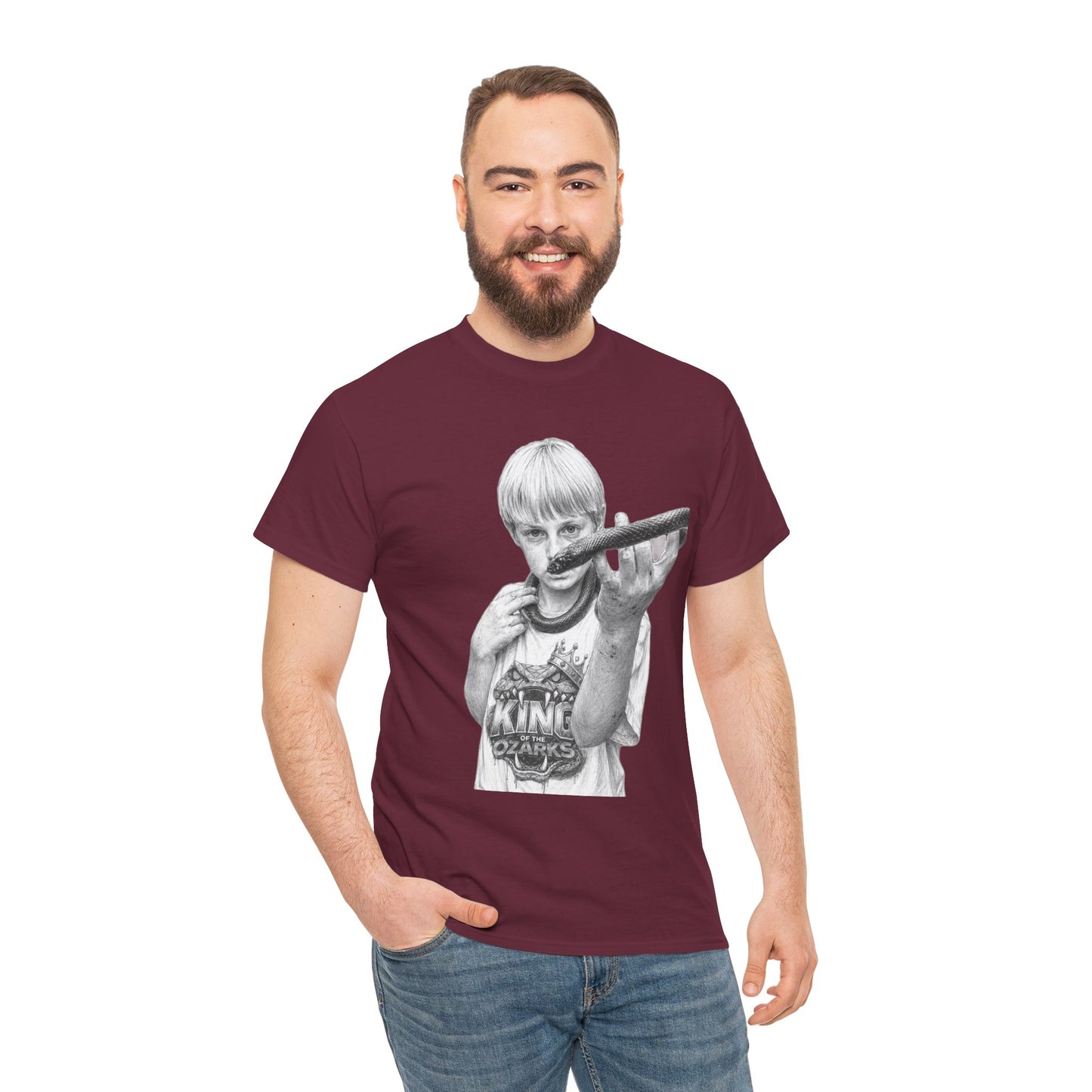 Graphic T‑Shirt — THE KING OF THE OZARKS feat. COACHWHIP Illustration Tee