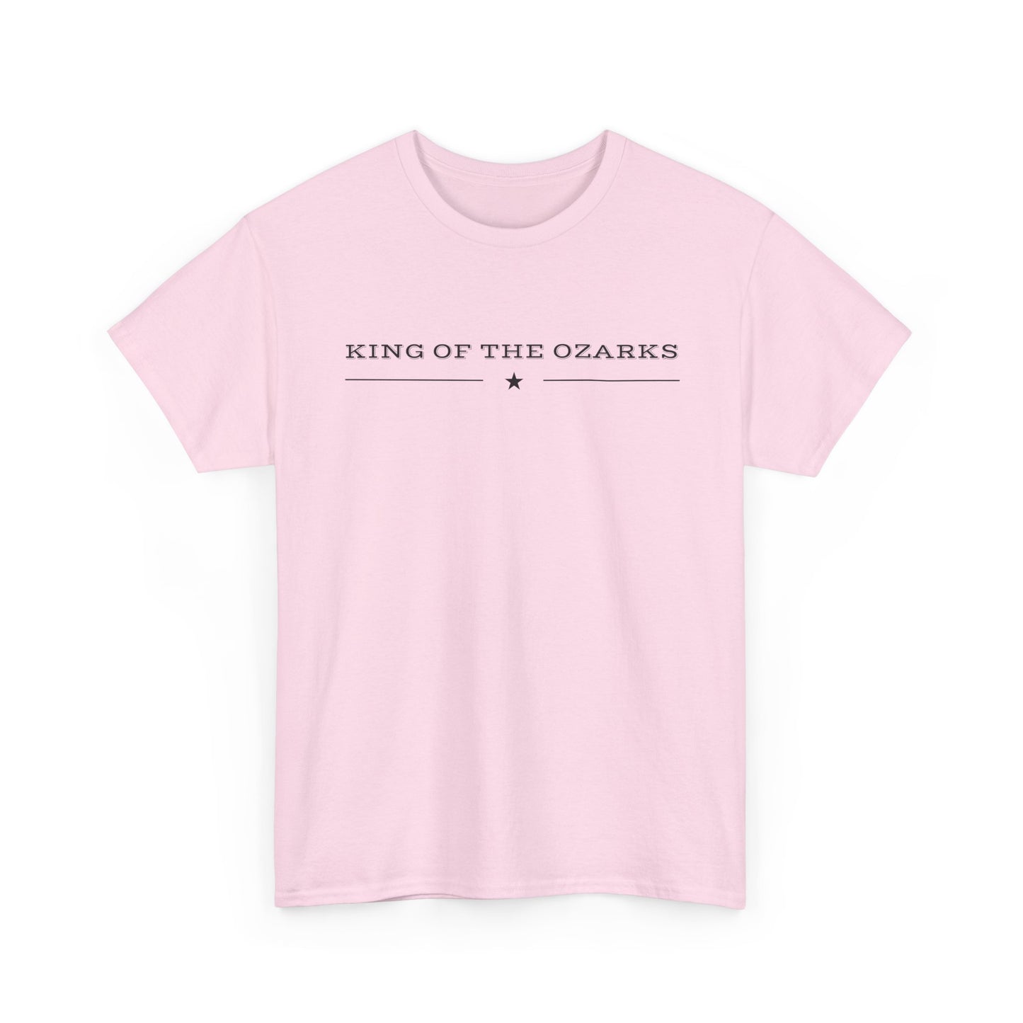 King of the Ozarks T-Shirt — Minimal Vintage Typography White Tee