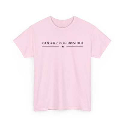 King of the Ozarks T-Shirt — Minimal Vintage Typography White Tee