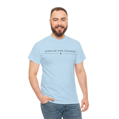King of the Ozarks T-Shirt — Minimal Vintage Typography White Tee