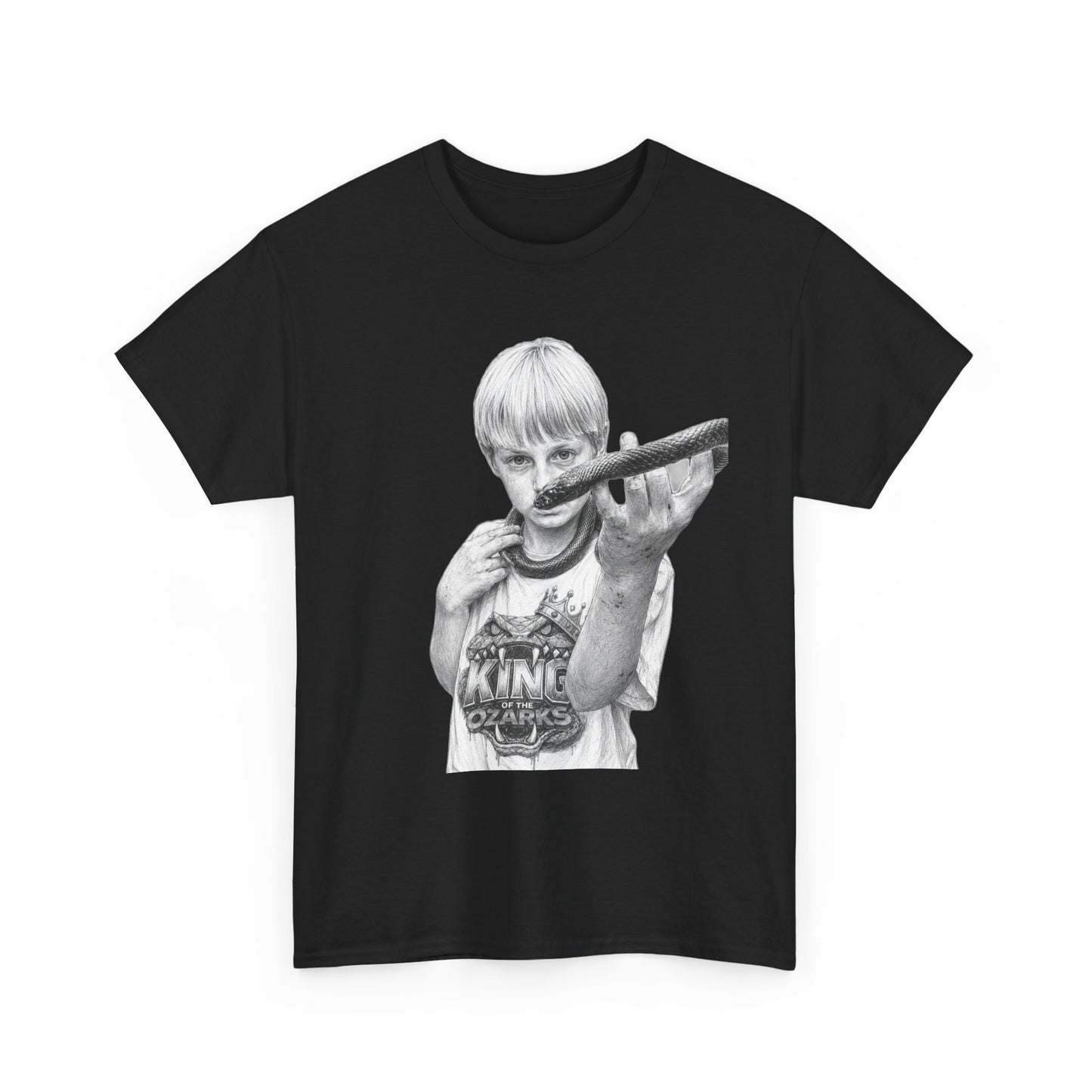 Graphic T‑Shirt — THE KING OF THE OZARKS feat. COACHWHIP Illustration Tee