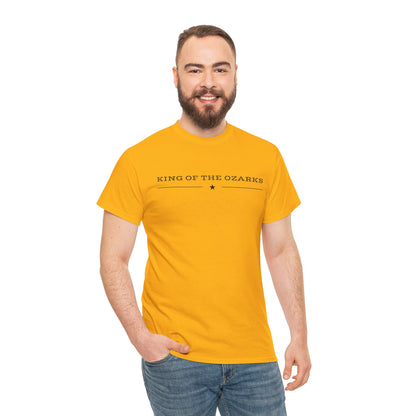 King of the Ozarks T-Shirt — Minimal Vintage Typography White Tee