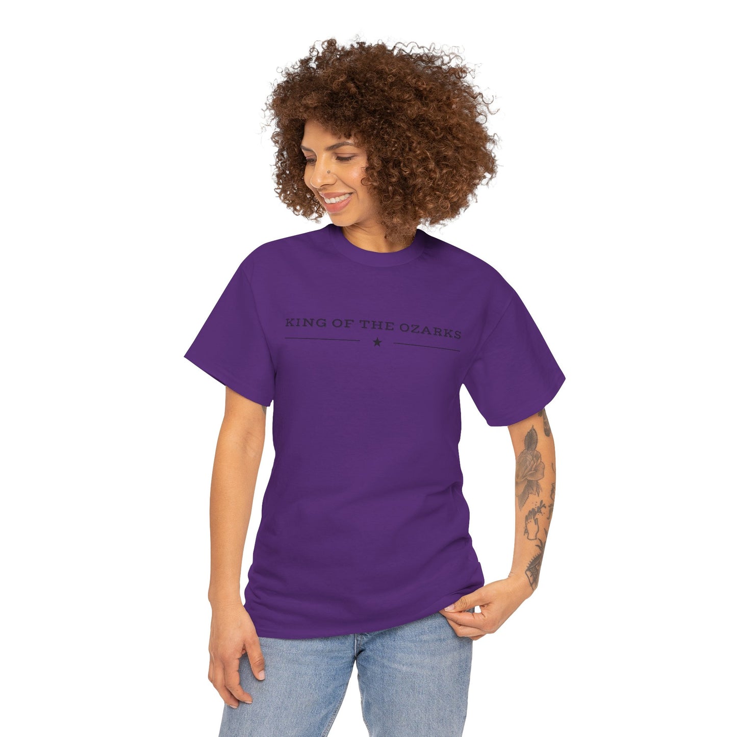 King of the Ozarks T-Shirt — Minimal Vintage Typography White Tee