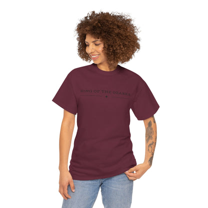 King of the Ozarks T-Shirt — Minimal Vintage Typography White Tee