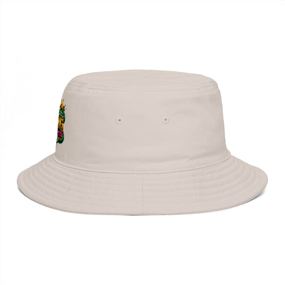 King Cobra Bucket Hat — Retro Snake Crown Graphic