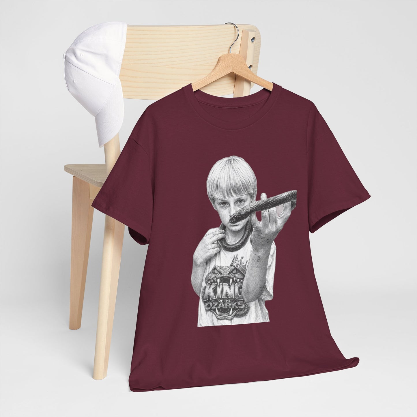 Graphic T‑Shirt — THE KING OF THE OZARKS feat. COACHWHIP Illustration Tee