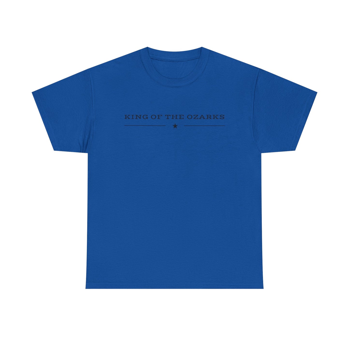 King of the Ozarks T-Shirt — Minimal Vintage Typography White Tee