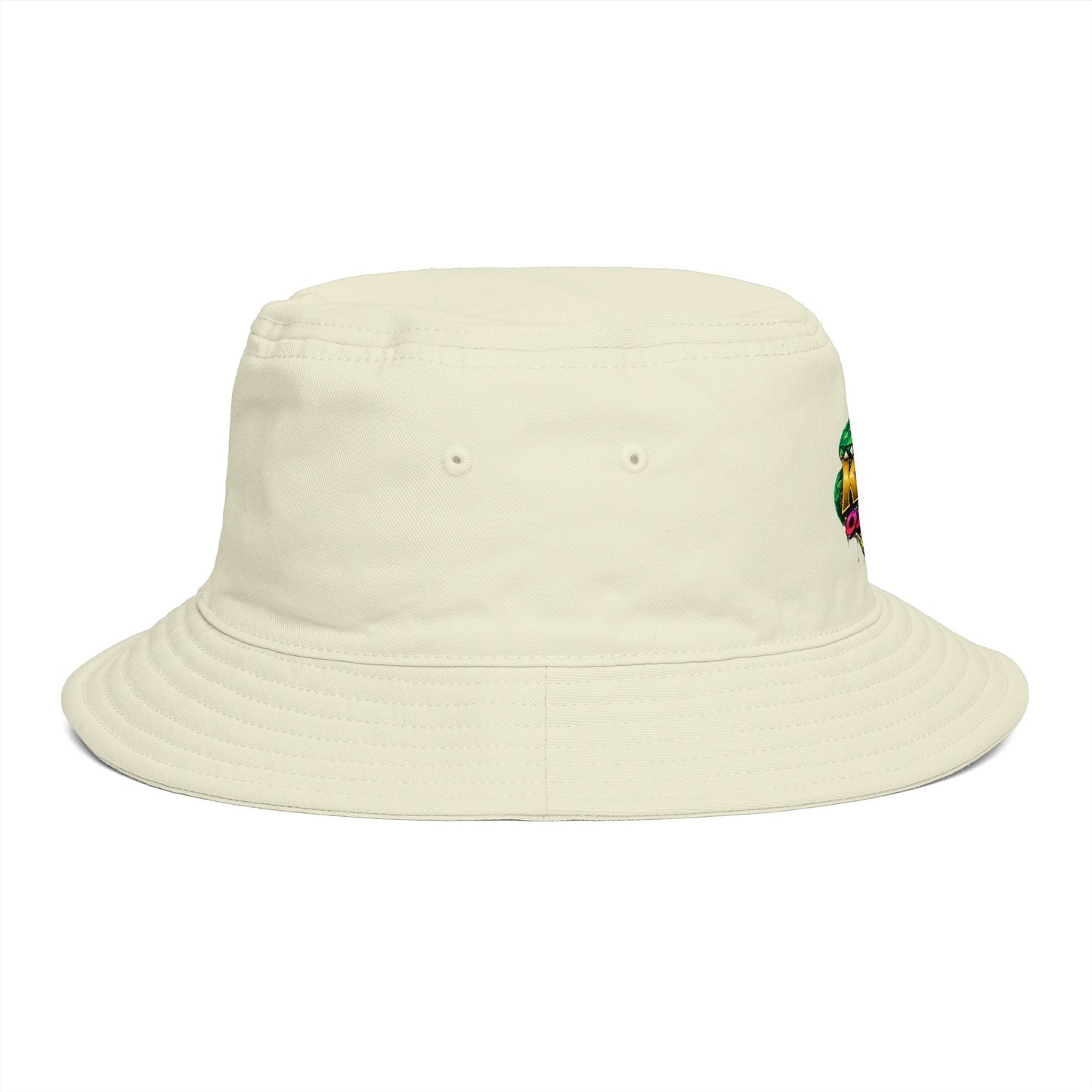 King Cobra Bucket Hat — Retro Snake Crown Graphic
