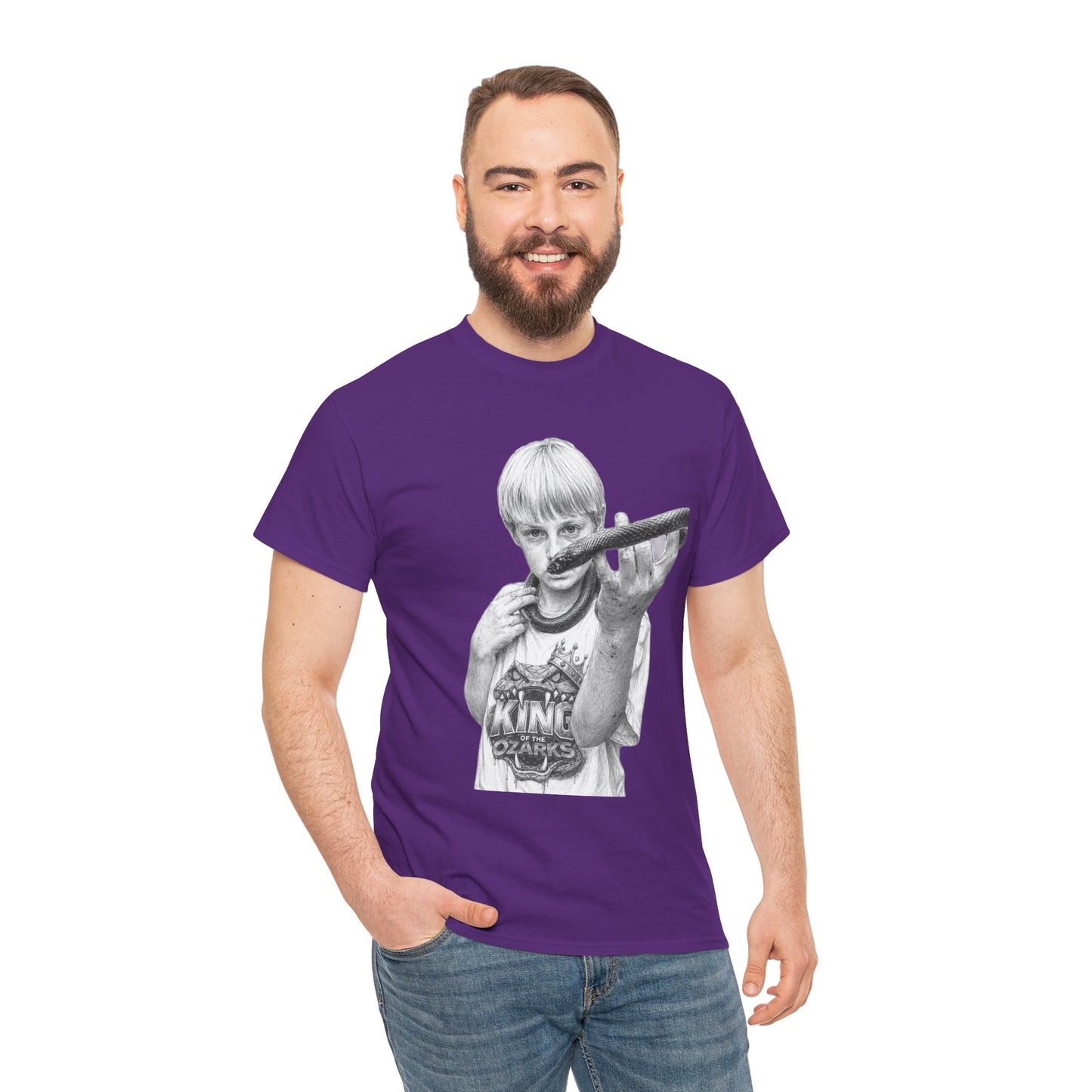 Graphic T‑Shirt — THE KING OF THE OZARKS feat. COACHWHIP Illustration Tee