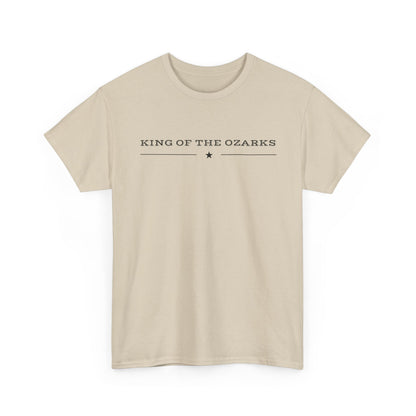 King of the Ozarks T-Shirt — Minimal Vintage Typography White Tee