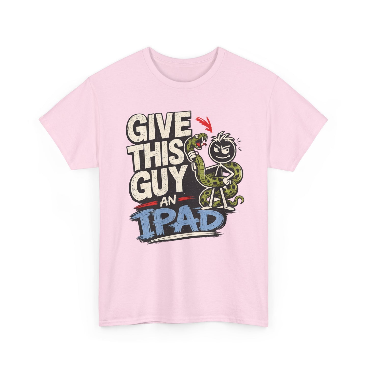 Give This Guy An iPad T-Shirt — Funny Gamer/Tech Graphic Tee