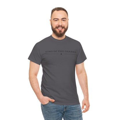 King of the Ozarks T-Shirt — Minimal Vintage Typography White Tee