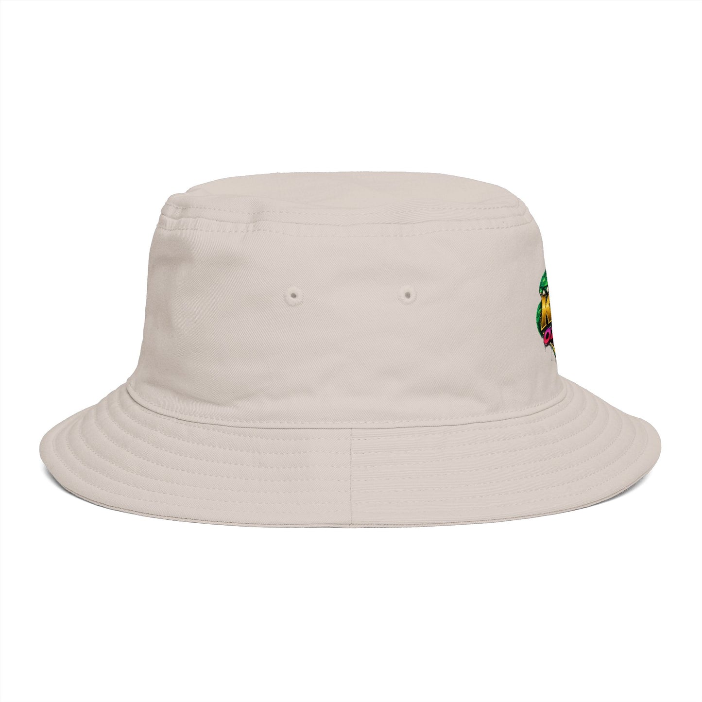 King Cobra Bucket Hat — Retro Snake Crown Graphic