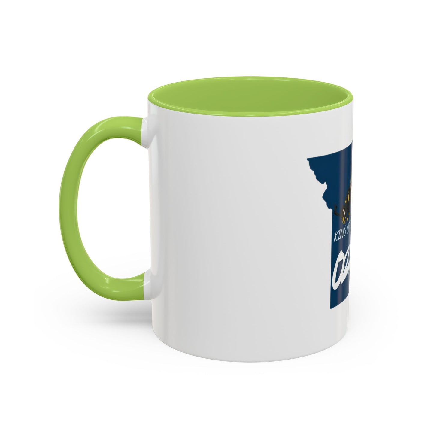 King of the Ozarks Coffee Mug — Missouri State Map with Hornet Design