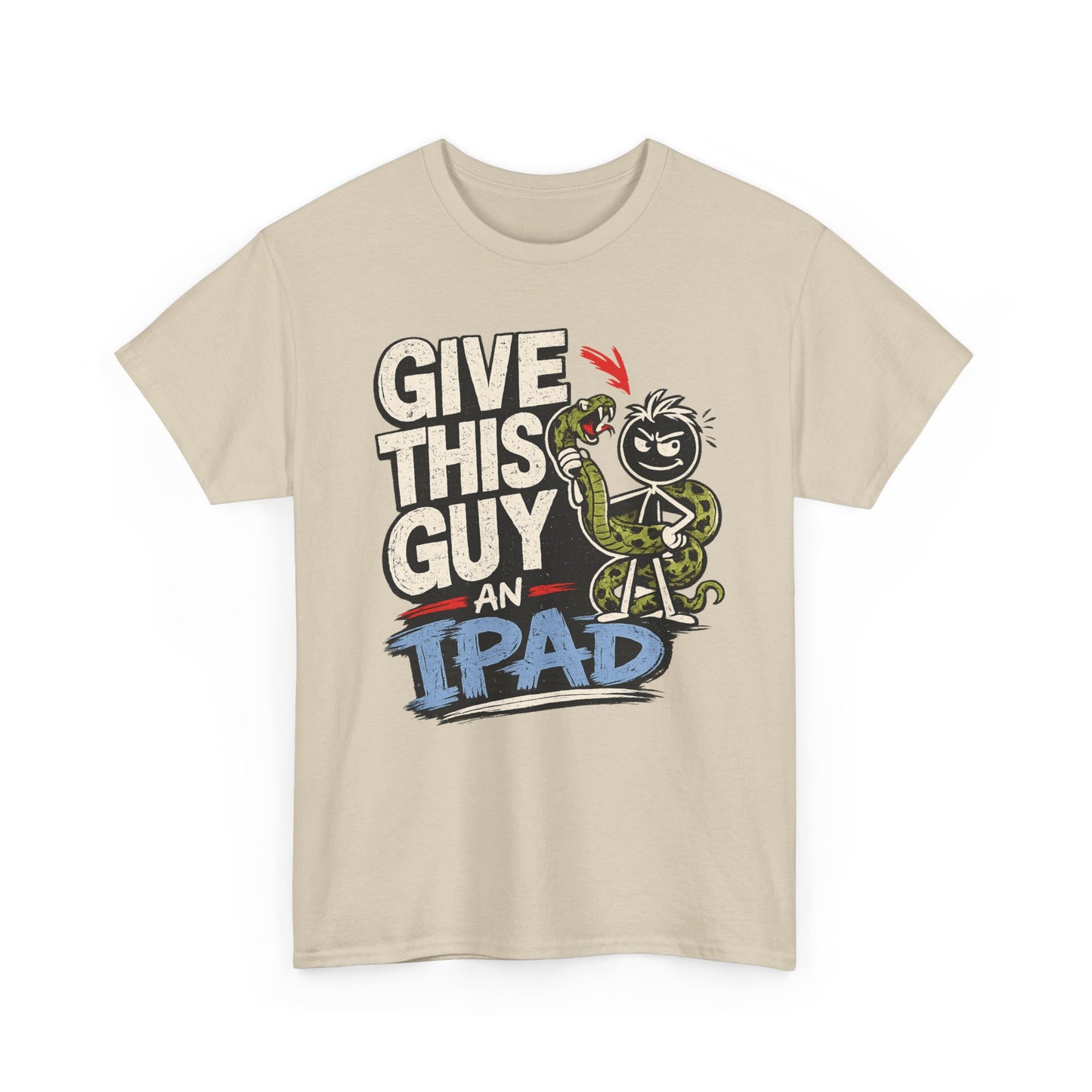 Give This Guy An iPad T-Shirt — Funny Gamer/Tech Graphic Tee