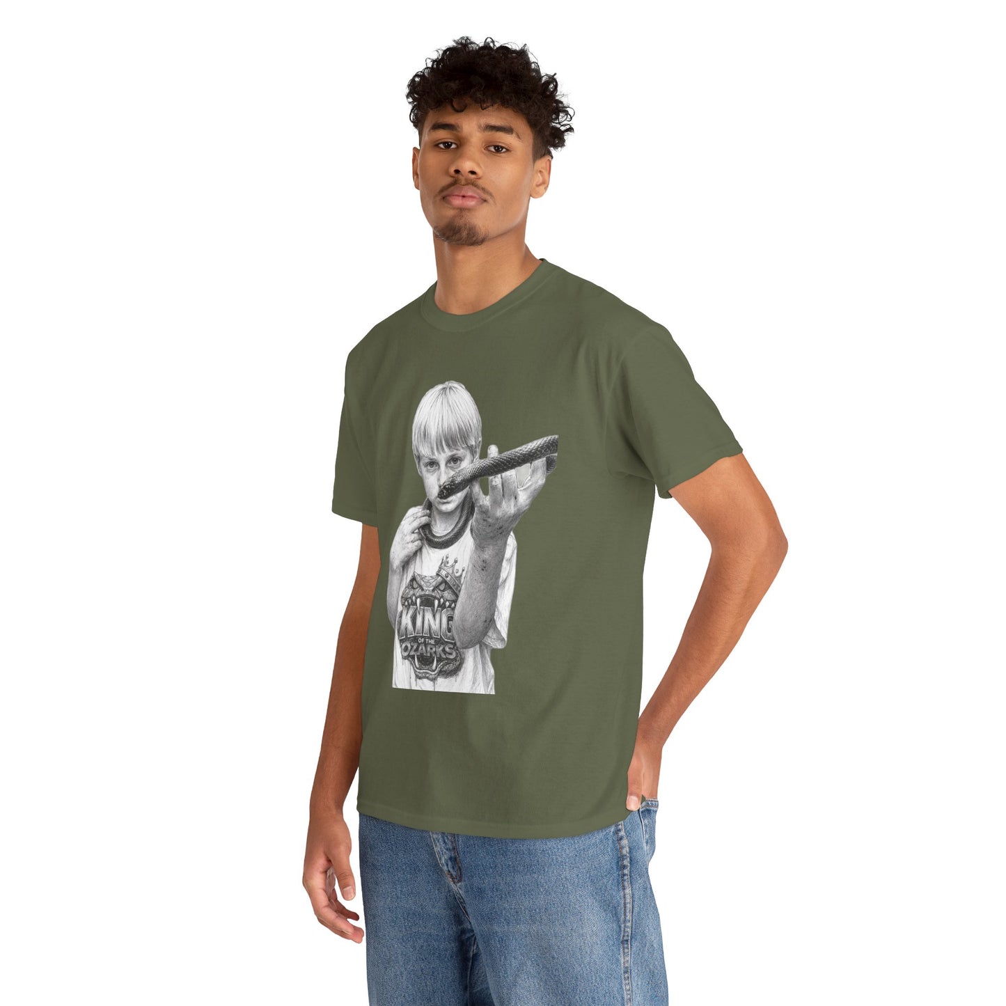 Graphic T‑Shirt — THE KING OF THE OZARKS feat. COACHWHIP Illustration Tee