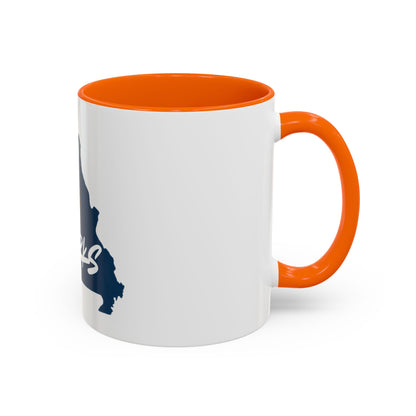 King of the Ozarks Coffee Mug — Missouri State Map with Hornet Design