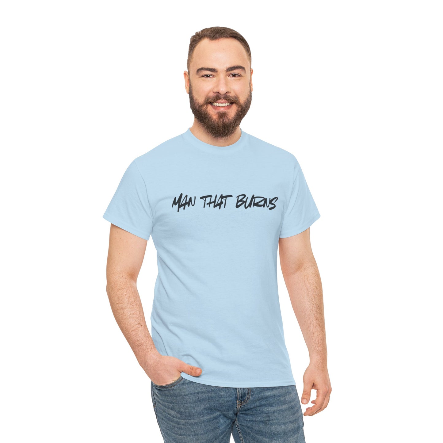 MAN THAT BURNS T-Shirt Missouri Edition– "Man That Burns" Graphic Tee (King of the Ozarks)
