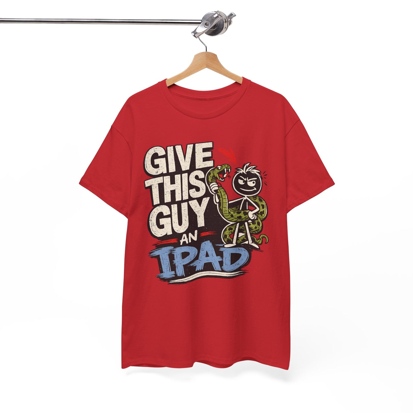 Give This Guy An iPad T-Shirt — Funny Gamer/Tech Graphic Tee