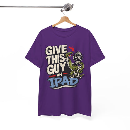 Give This Guy An iPad T-Shirt — Funny Gamer/Tech Graphic Tee