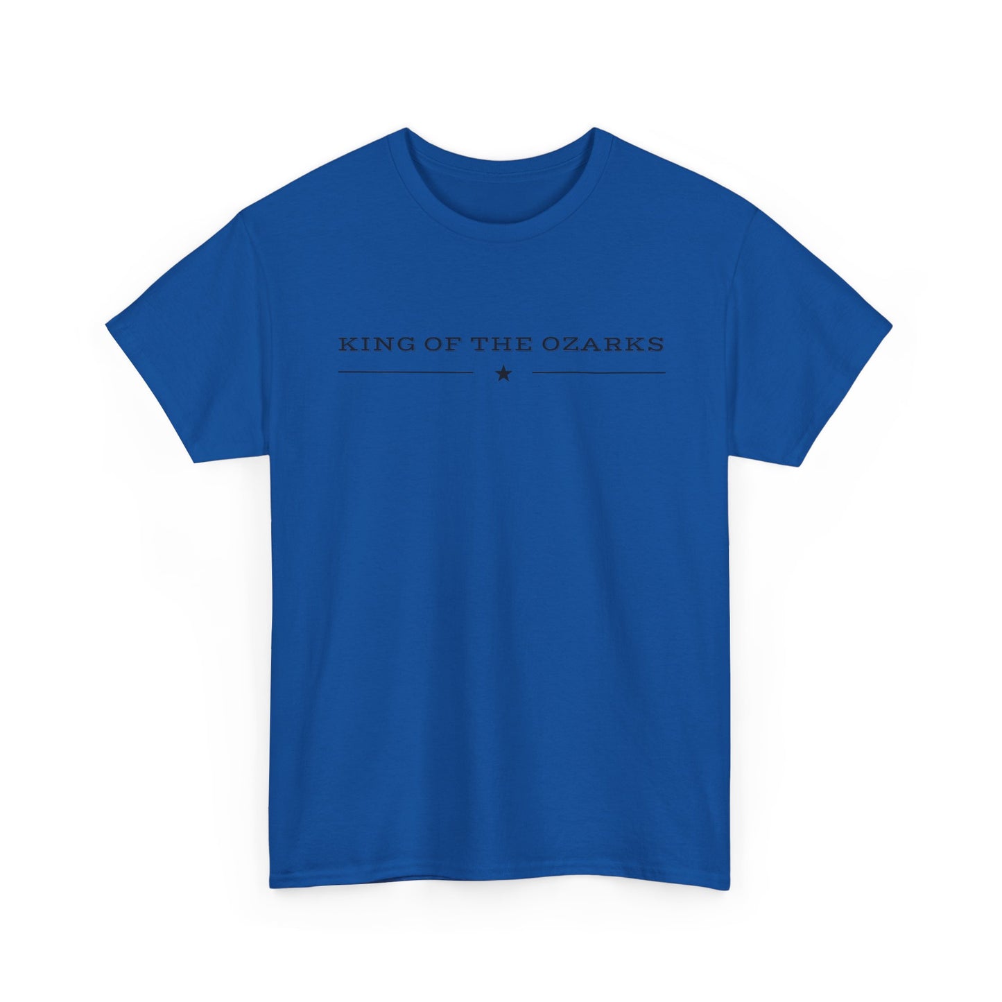 King of the Ozarks T-Shirt — Minimal Vintage Typography White Tee