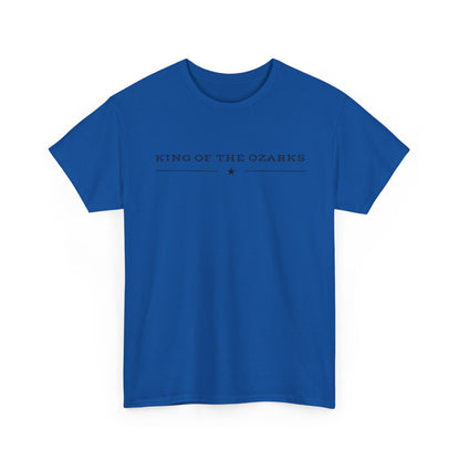 King of the Ozarks T-Shirt — Minimal Vintage Typography White Tee