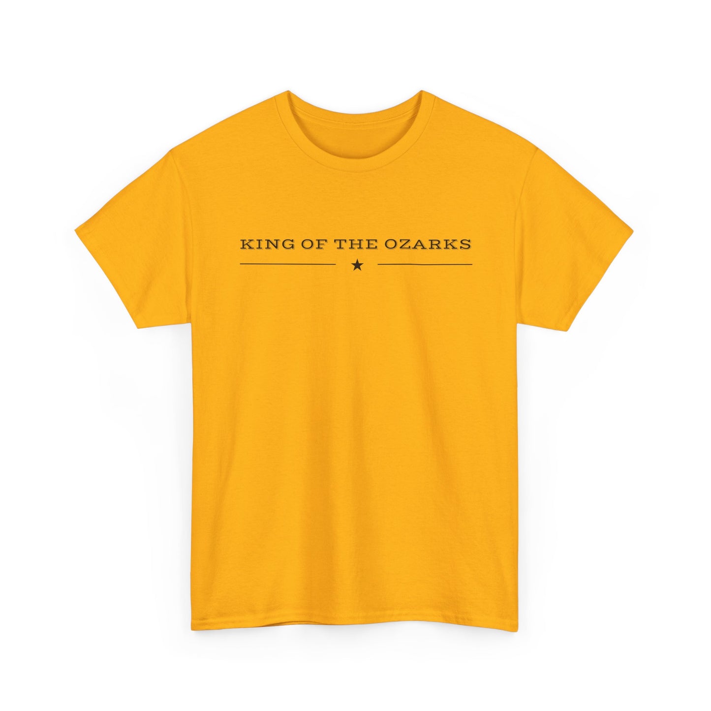 King of the Ozarks T-Shirt — Minimal Vintage Typography White Tee