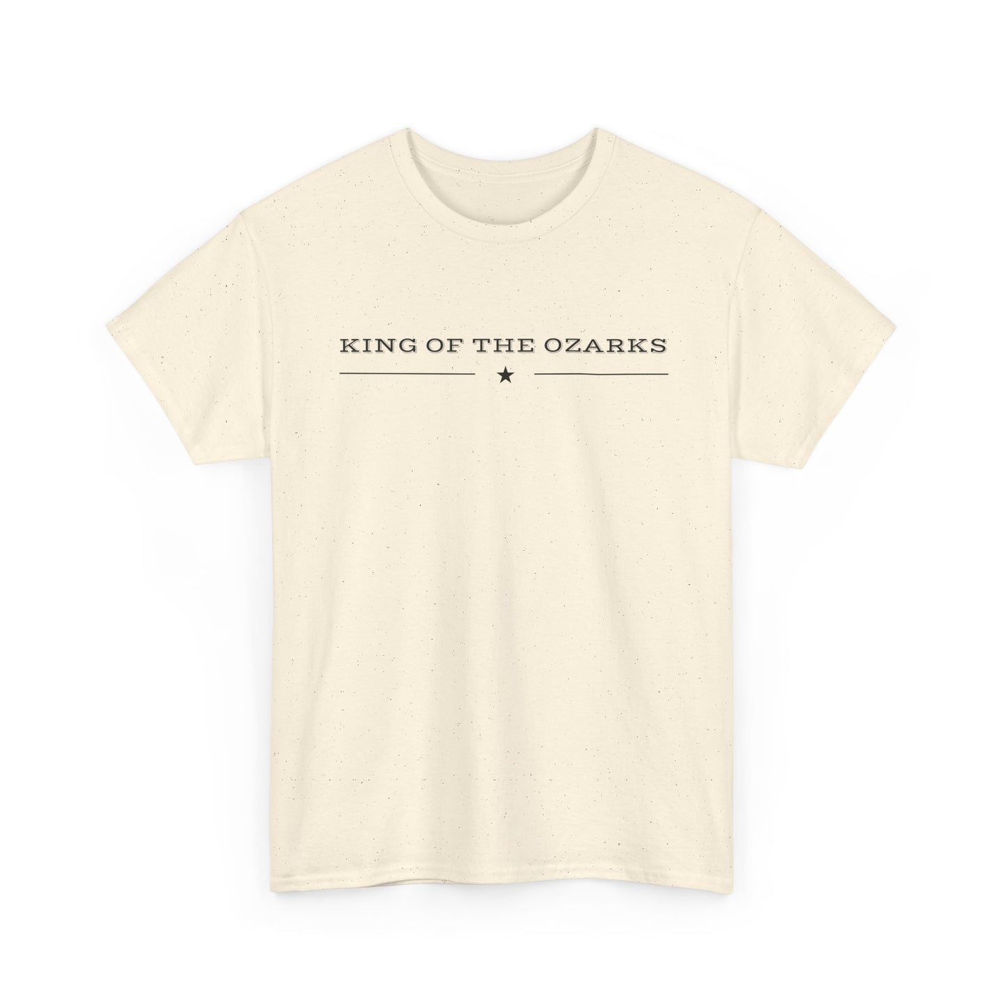 King of the Ozarks T-Shirt — Minimal Vintage Typography White Tee