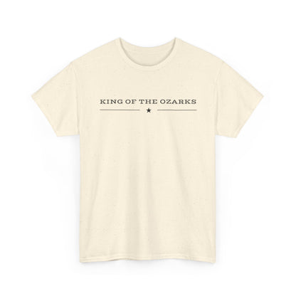King of the Ozarks T-Shirt — Minimal Vintage Typography White Tee