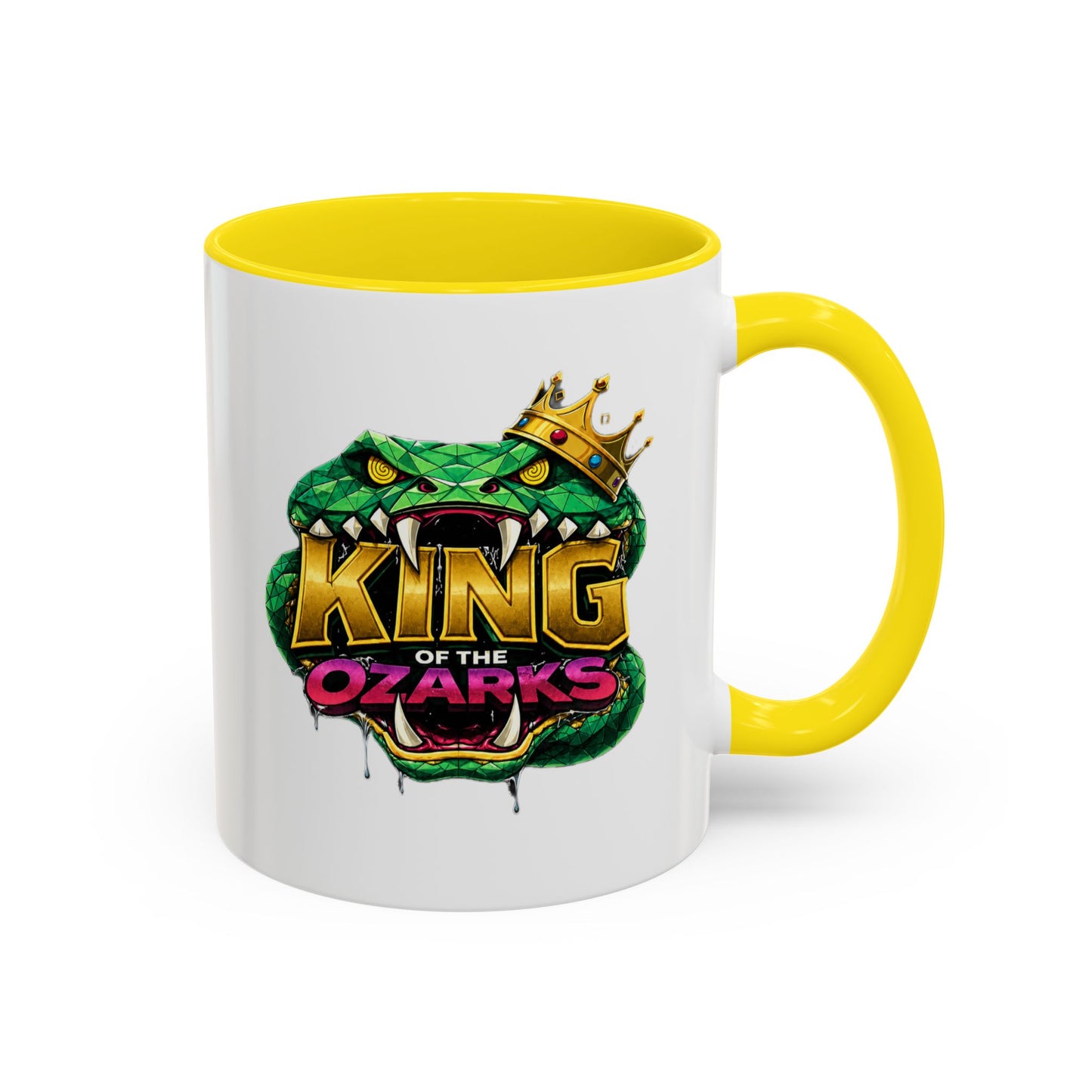 King of the Ozarks Coffee Mug — Crowned Snake Accent Mug (11/15oz)