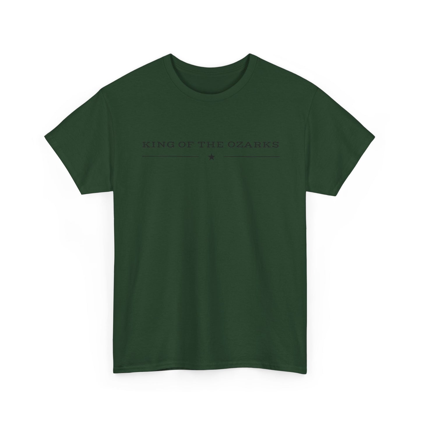 King of the Ozarks T-Shirt — Minimal Vintage Typography White Tee
