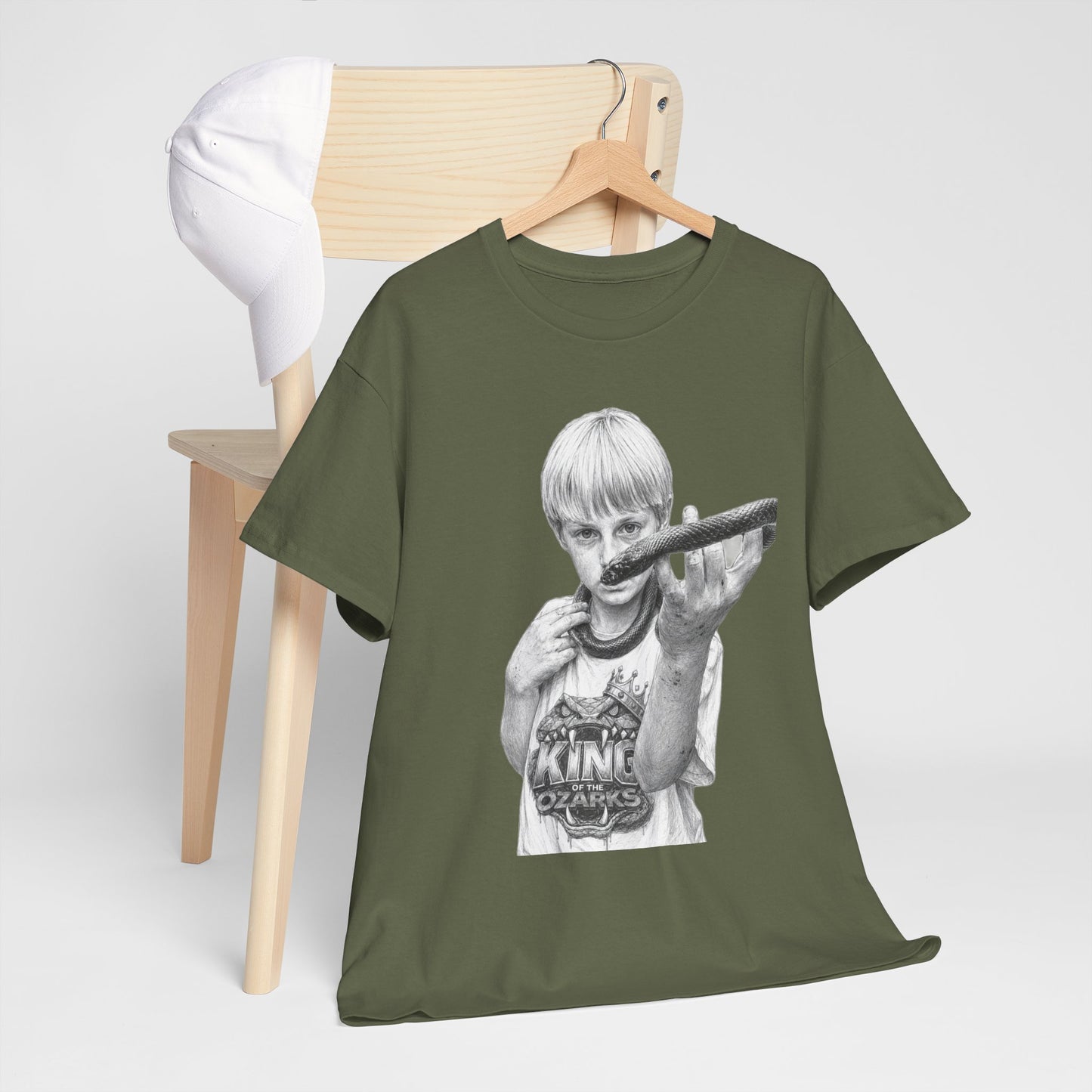 Graphic T‑Shirt — THE KING OF THE OZARKS feat. COACHWHIP Illustration Tee