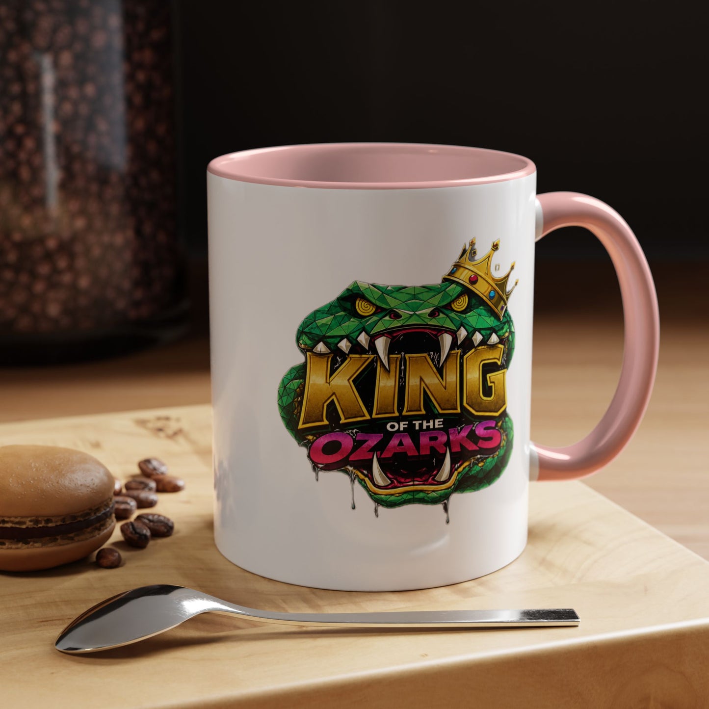 King of the Ozarks Coffee Mug — Crowned Snake Accent Mug (11/15oz)