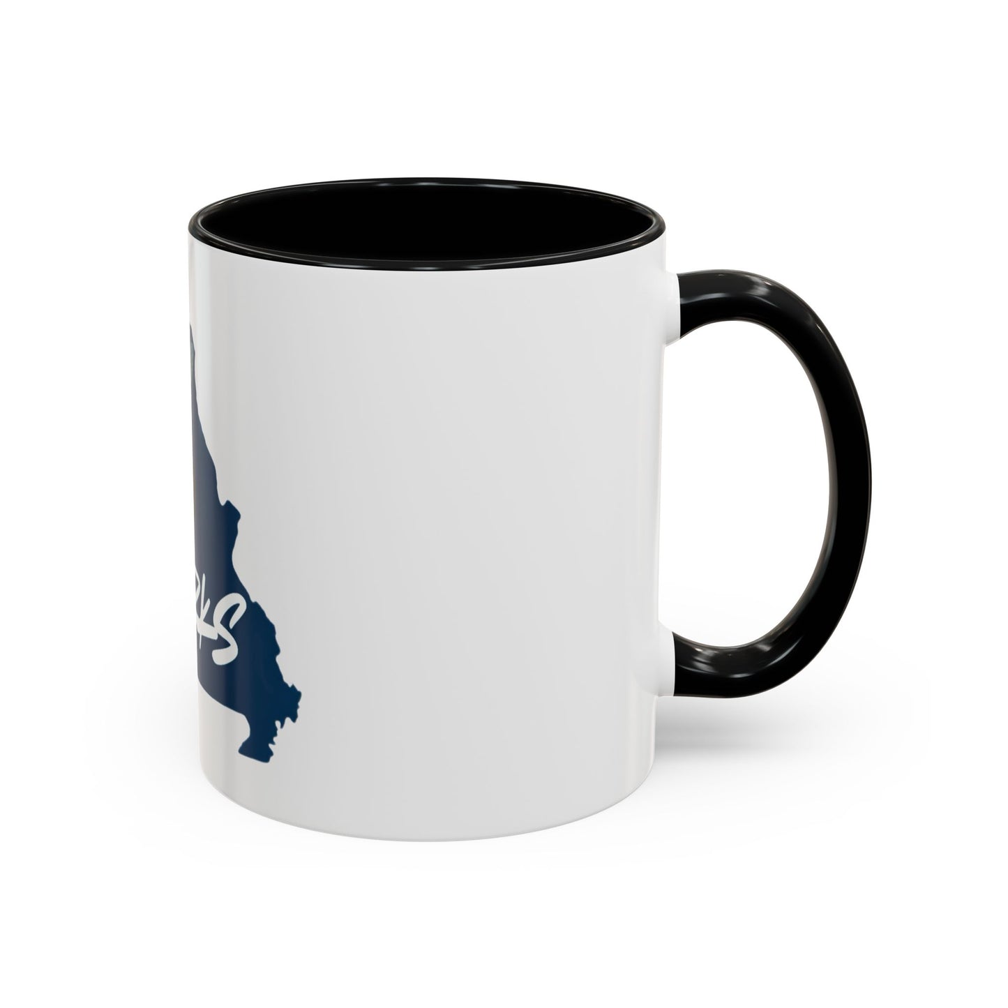 King of the Ozarks Coffee Mug — Missouri State Map with Hornet Design