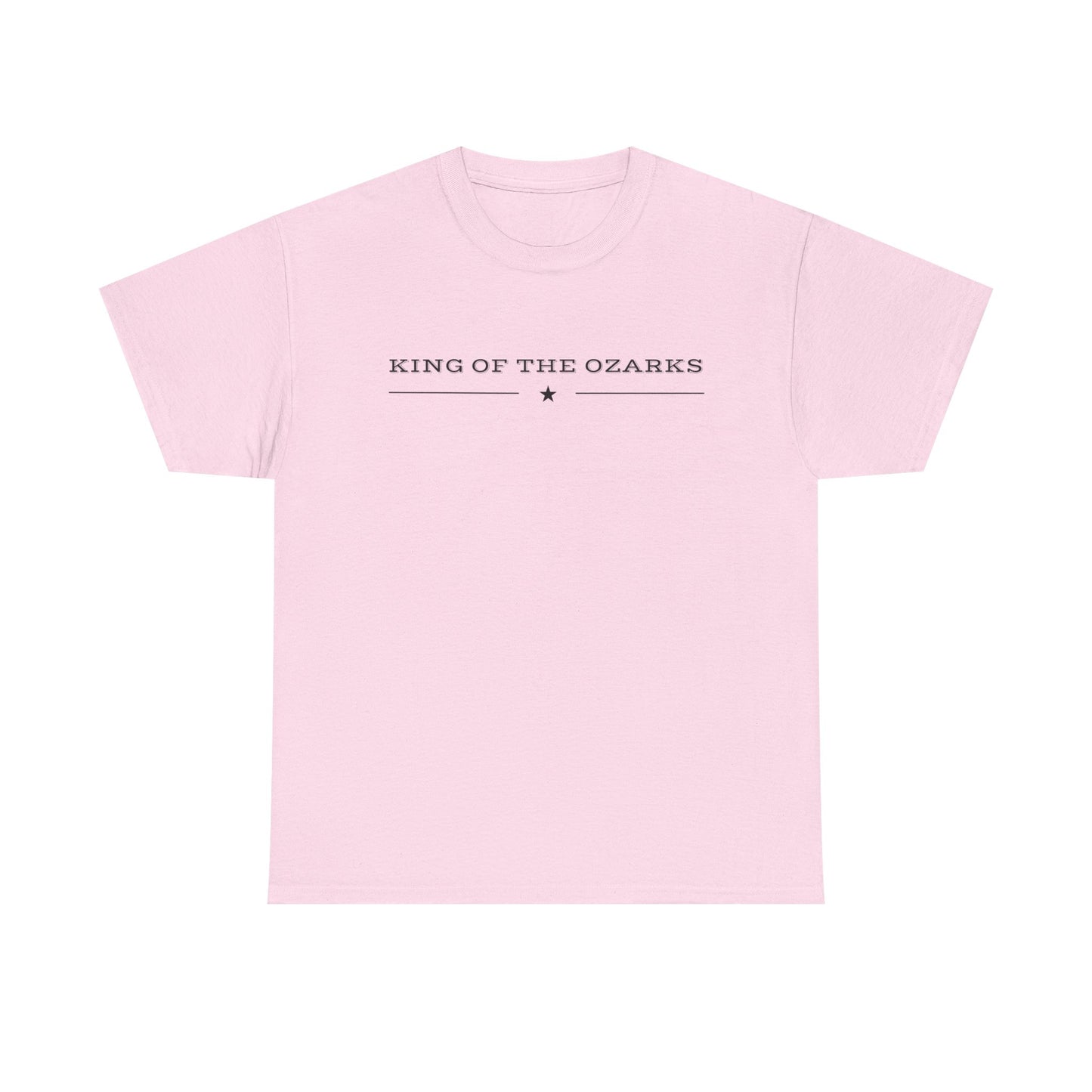 King of the Ozarks T-Shirt — Minimal Vintage Typography White Tee