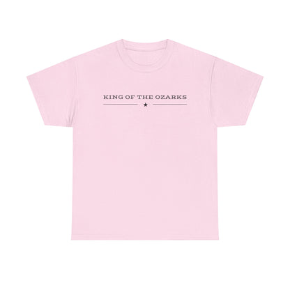 King of the Ozarks T-Shirt — Minimal Vintage Typography White Tee