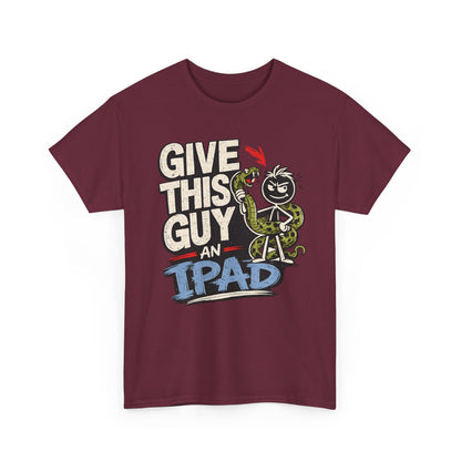 Give This Guy An iPad T-Shirt — Funny Gamer/Tech Graphic Tee