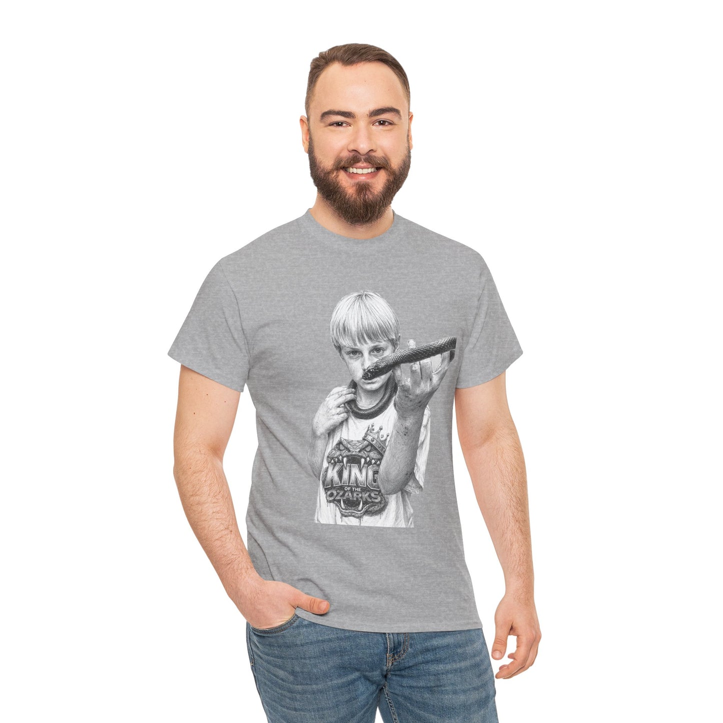 Graphic T‑Shirt — THE KING OF THE OZARKS feat. COACHWHIP Illustration Tee