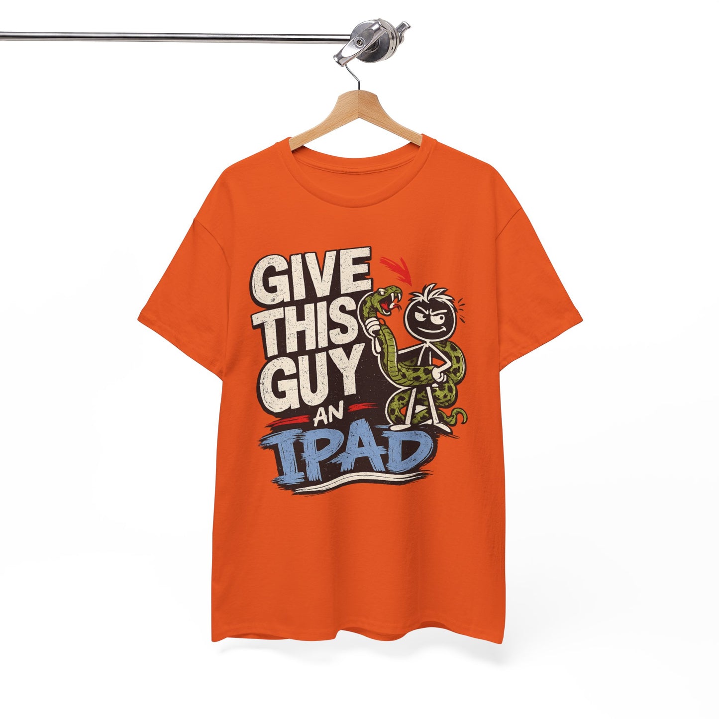 Give This Guy An iPad T-Shirt — Funny Gamer/Tech Graphic Tee