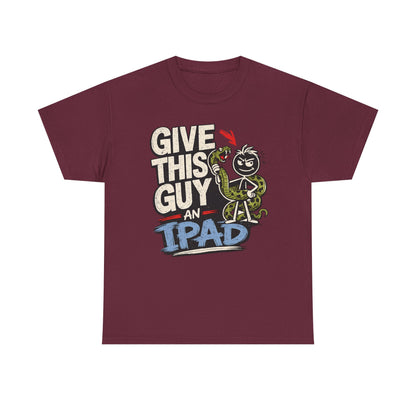 Give This Guy An iPad T-Shirt — Funny Gamer/Tech Graphic Tee