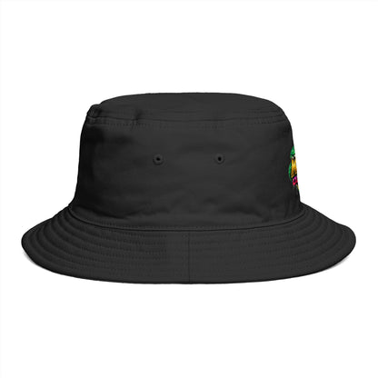 King Cobra Bucket Hat — Retro Snake Crown Graphic